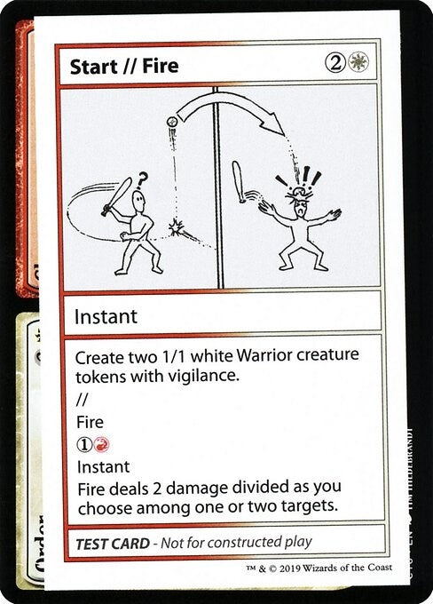 Image for Start // Fire (No PW Symbol) [Mystery Booster: Convention Edition Exclusives] - Magic: The Gathering