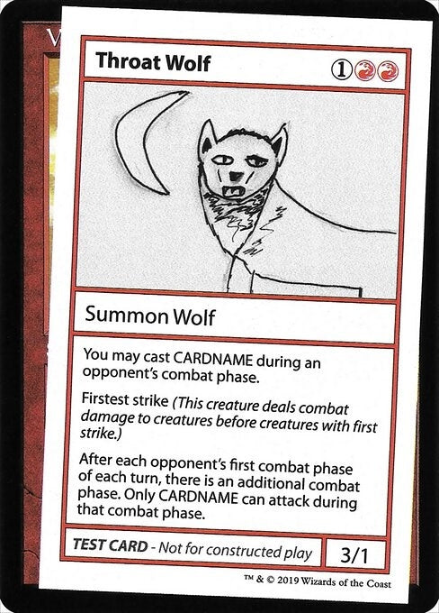 Image for Throat Wolf (No PW Symbol) [Mystery Booster: Convention Edition Exclusives] - Magic: The Gathering