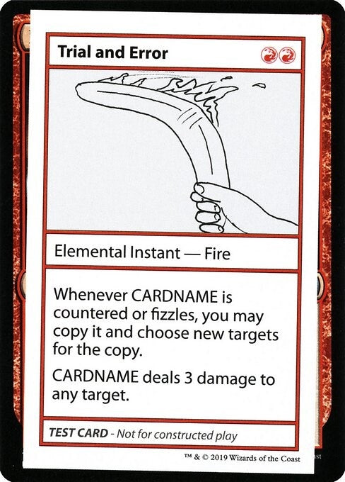 Image for Trial and Error (No PW Symbol) [Mystery Booster: Convention Edition Exclusives] - Magic: The Gathering