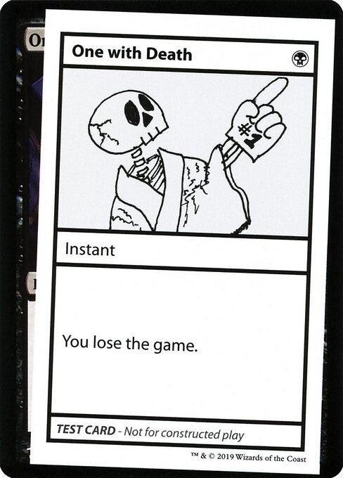 Image for One With Death (No PW Symbol) [Mystery Booster: Convention Edition Exclusives] - Magic: The Gathering