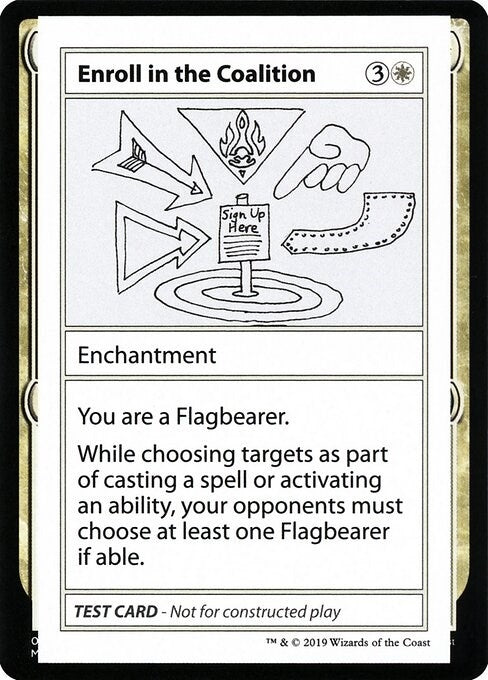 Image for Enroll in the Coalition (No PW Symbol) [Mystery Booster: Convention Edition Exclusives] - Magic: The Gathering