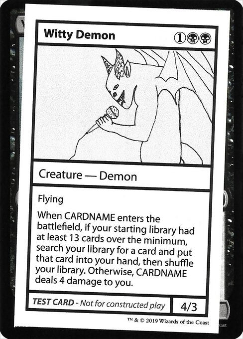 Image for Witty Demon (No PW Symbol) [Mystery Booster: Convention Edition Exclusives] - Magic: The Gathering