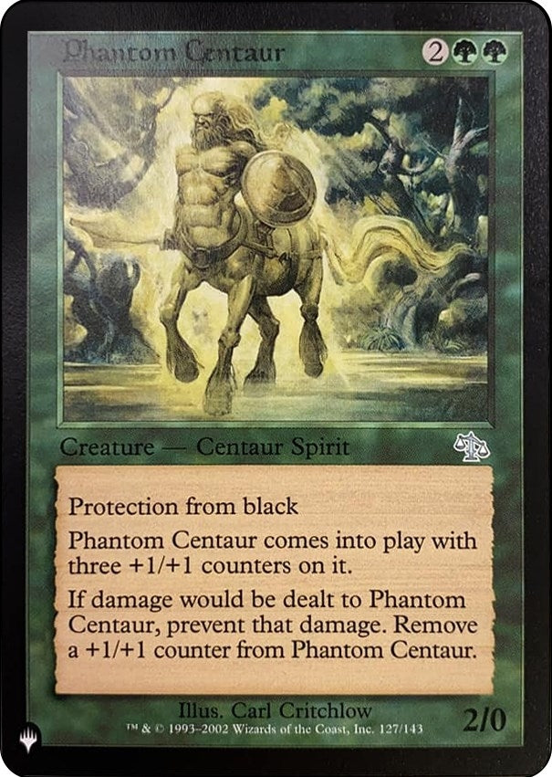 Image for Phantom Centaur (Misprint) (127) [The List Reprints] - Magic: The Gathering