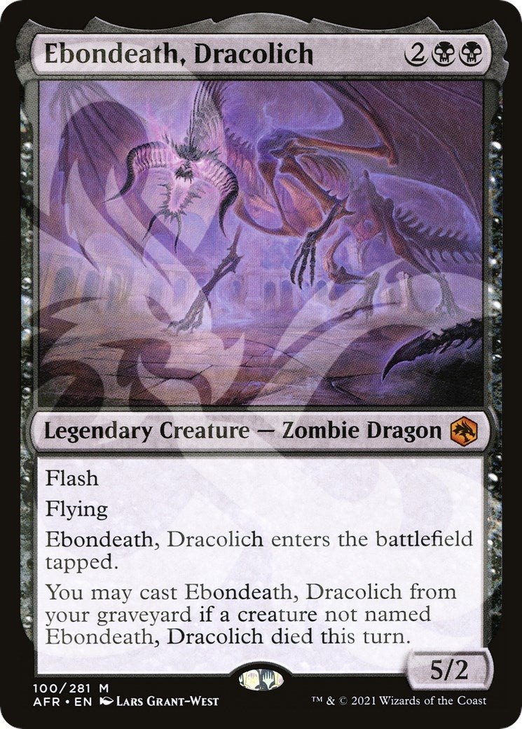 Image for Ebondeath, Dracolich (100) [AFR Ampersand Promos] - Magic: The Gathering