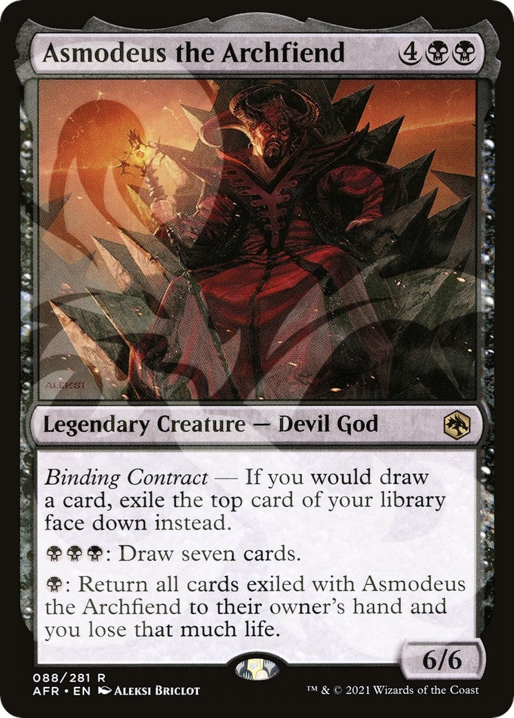 Image for Asmodeus the Archfiend (88) [AFR Ampersand Promos] - Magic: The Gathering