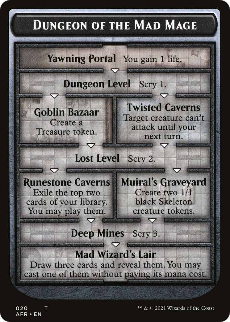 Image for Dungeon of the Mad Mage // Tomb of Annihilation Double-Sided Token (20 // 22) [Adventures in the Forgotten Realms] - Magic: The Gathering