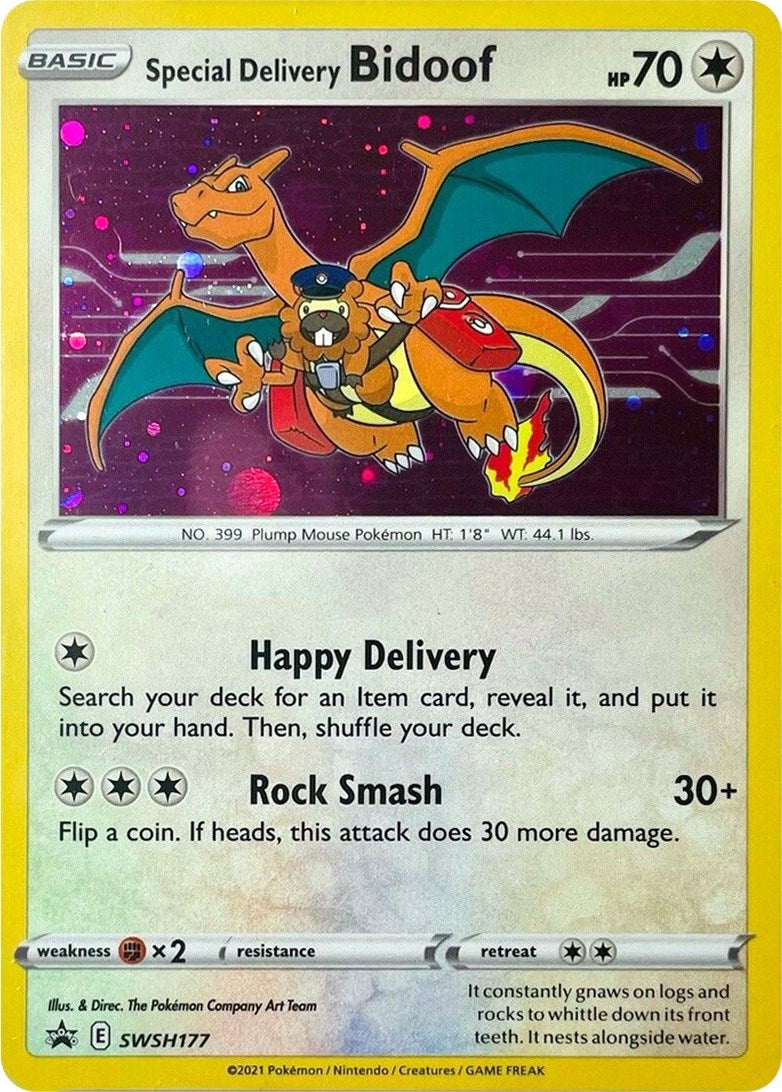 Image for Special Delivery Bidoof (SWSH177) [SWSH: Sword & Shield Promo Cards] - Pokemon