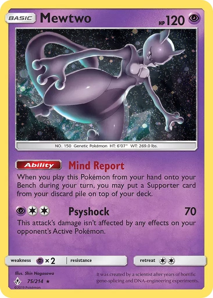 Image for Mewtwo - 75/214 (Cosmos Holo) (Costco Exclusive) (075/214) [Miscellaneous Cards & Products] - Pokemon