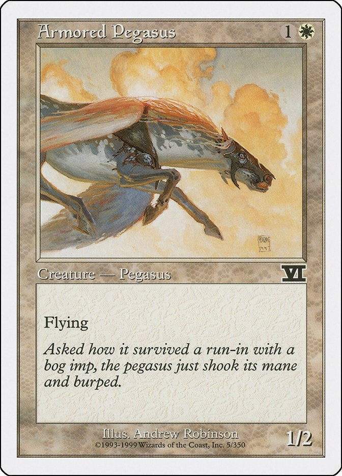 Image for Armored Pegasus (5) [Classic Sixth Edition] - Magic: The Gathering
