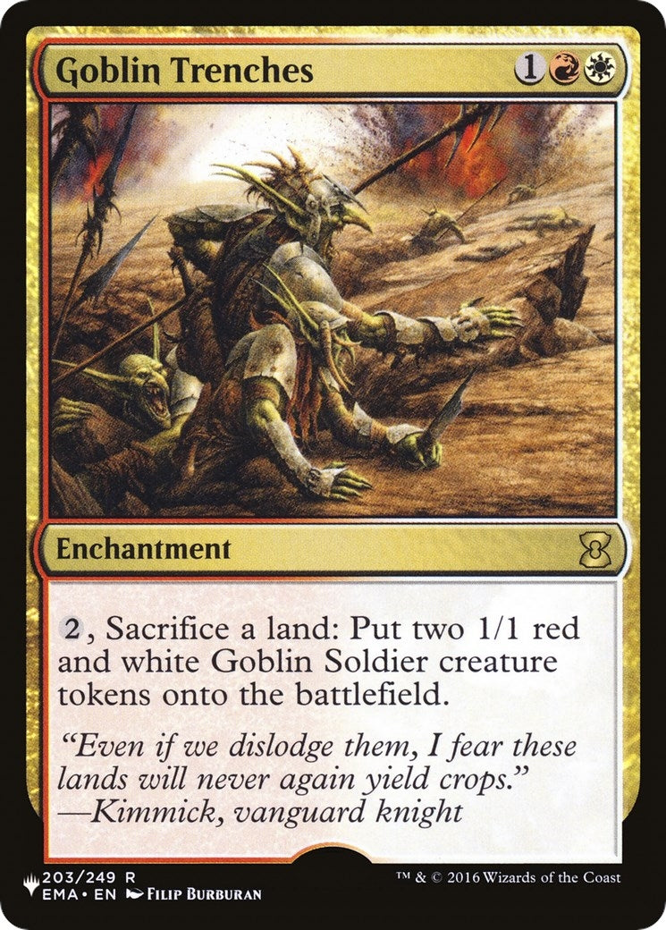 Image for Goblin Trenches (203/249) [The List Reprints] - Magic: The Gathering