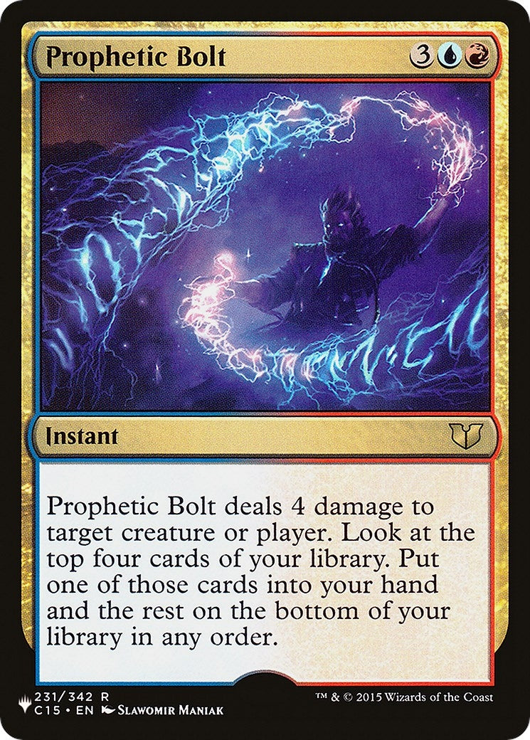 Image for Prophetic Bolt (231/342) [The List Reprints] - Magic: The Gathering