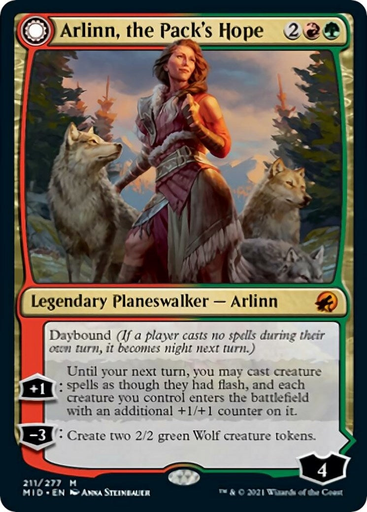Image for Arlinn, the Pack's Hope (211) [Innistrad: Midnight Hunt] - Magic: The Gathering