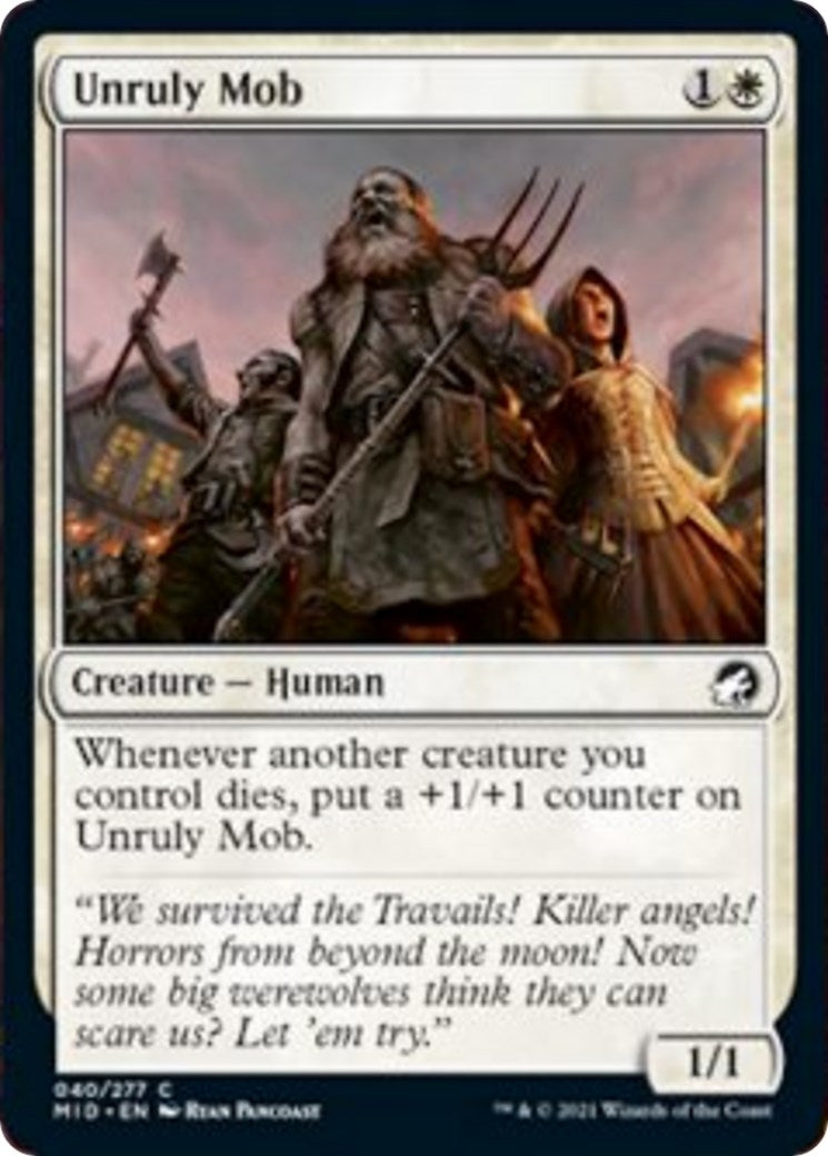 Image for Unruly Mob (40) [Innistrad: Midnight Hunt] - Magic: The Gathering