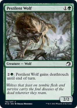Image for Pestilent Wolf (192) [Innistrad: Midnight Hunt] - Magic: The Gathering