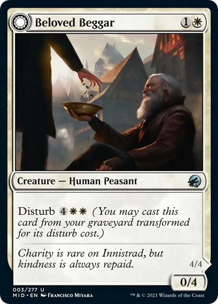 Image for Beloved Beggar (3) [Innistrad: Midnight Hunt] - Magic: The Gathering