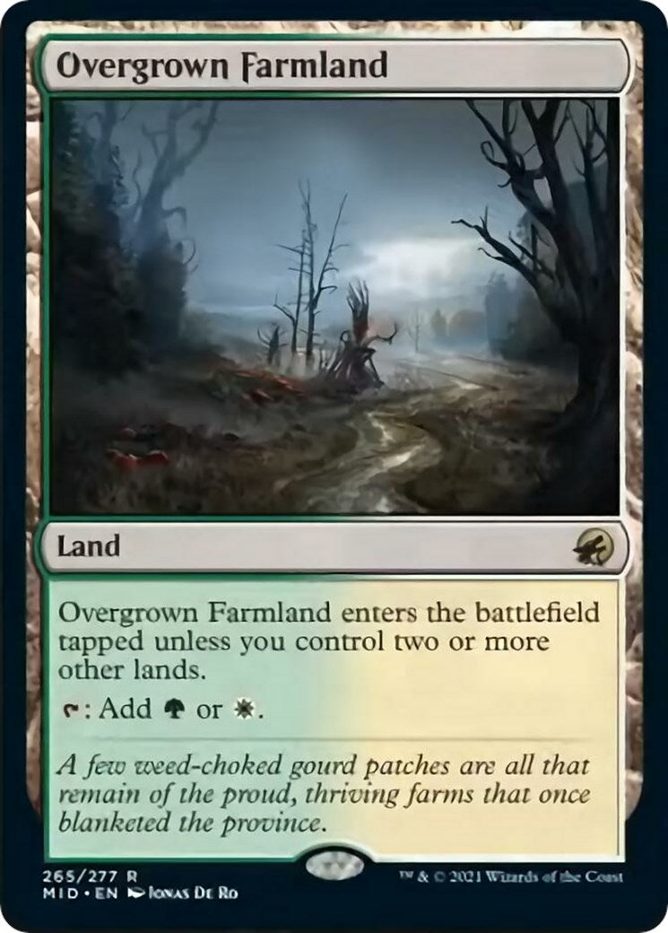 Image for Overgrown Farmland (265) [Innistrad: Midnight Hunt] - Magic: The Gathering