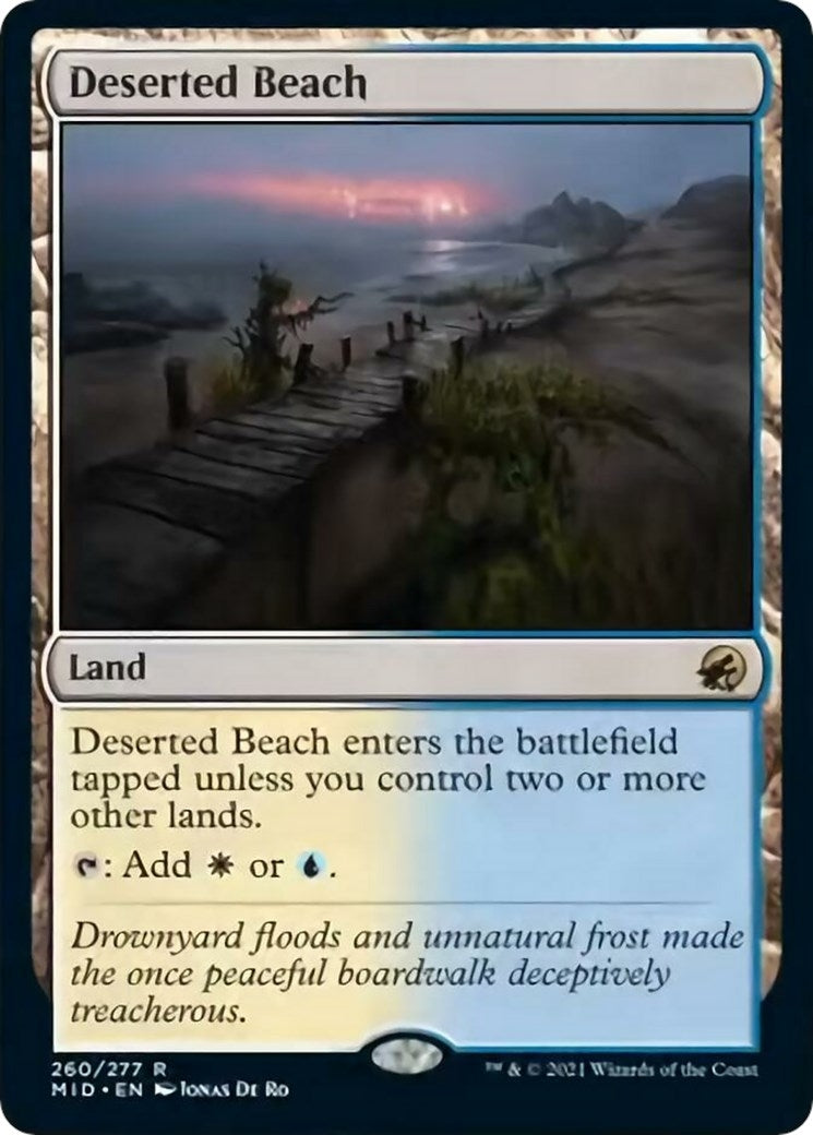 Image for Deserted Beach (260) [Innistrad: Midnight Hunt] - Magic: The Gathering