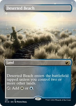 Image for Deserted Beach (Borderless) (281) [Innistrad: Midnight Hunt] - Magic: The Gathering