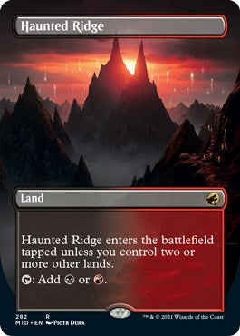 Image for Haunted Ridge (Borderless) (282) [Innistrad: Midnight Hunt] - Magic: The Gathering