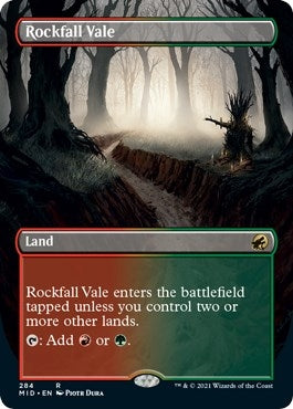 Image for Rockfall Vale (Borderless) (284) [Innistrad: Midnight Hunt] - Magic: The Gathering