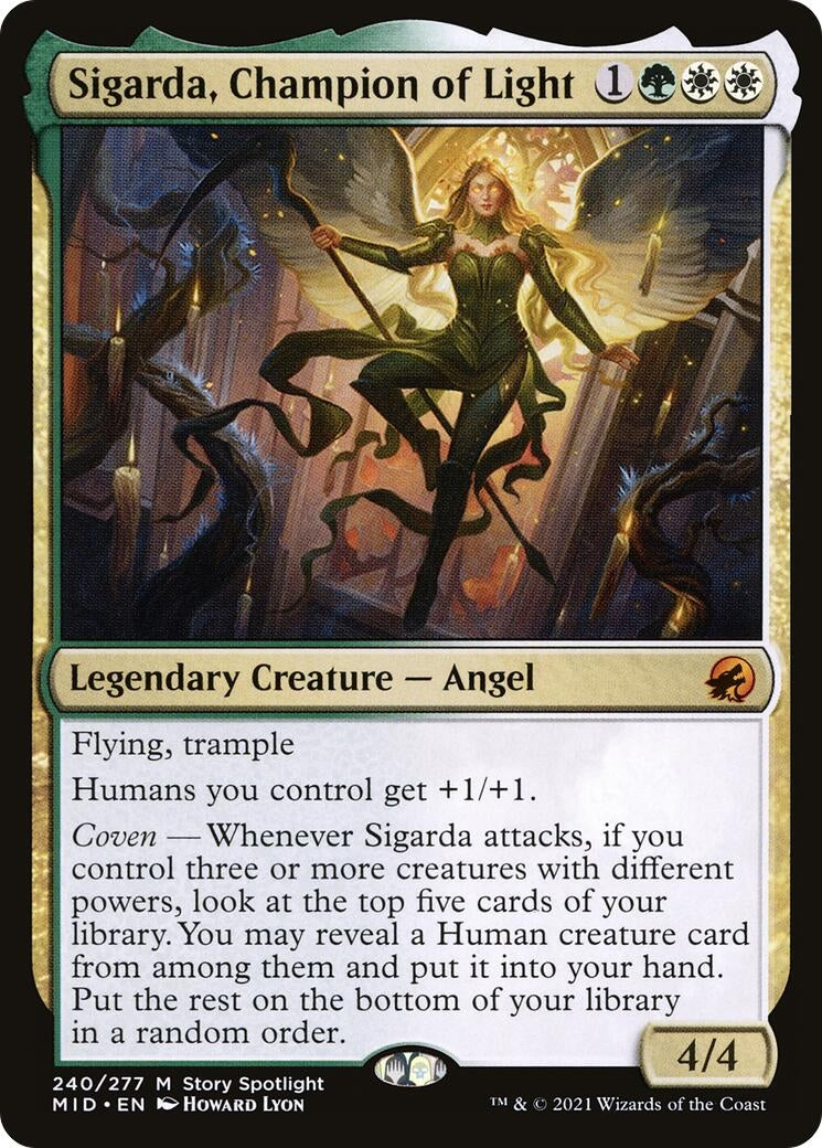 Image for Sigarda, Champion of Light (240) [Innistrad: Midnight Hunt] - Magic: The Gathering