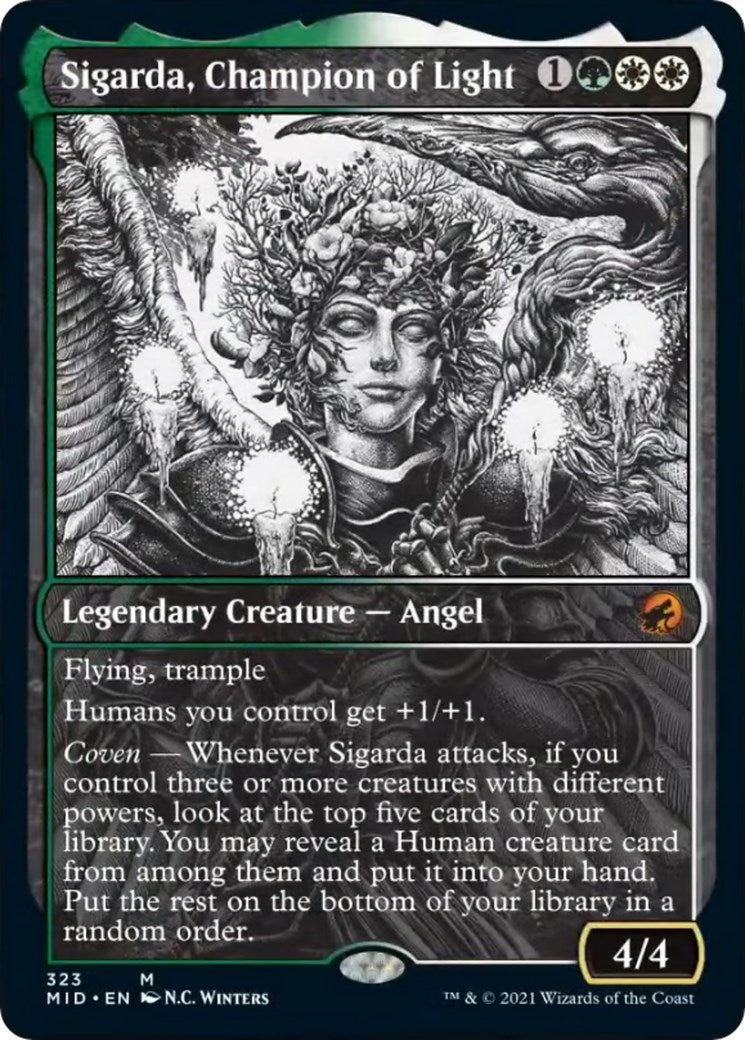 Image for Sigarda, Champion of Light (Showcase) (323) [Innistrad: Midnight Hunt] - Magic: The Gathering