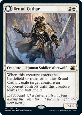 Image for Brutal Cathar (7) [Innistrad: Midnight Hunt] - Magic: The Gathering