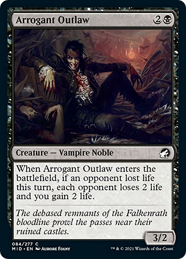 Image for Arrogant Outlaw (84) [Innistrad: Midnight Hunt] - Magic: The Gathering