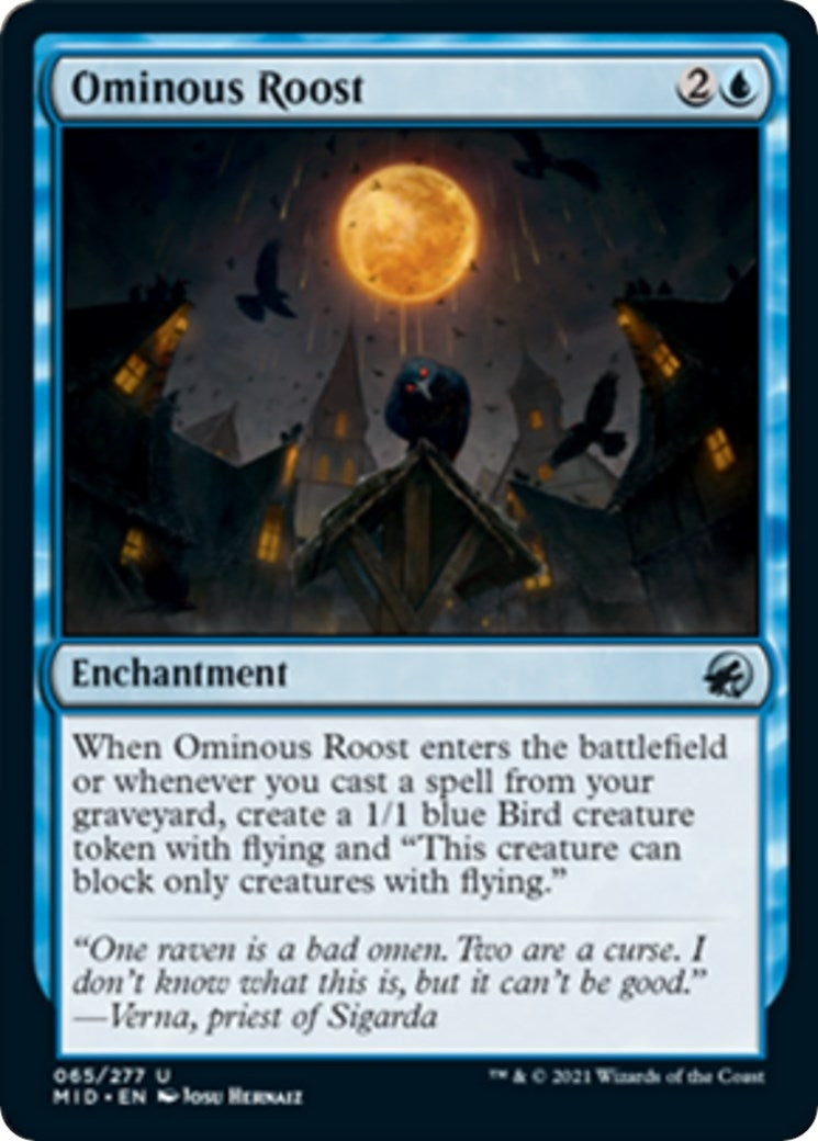 Image for Ominous Roost (65) [Innistrad: Midnight Hunt] - Magic: The Gathering