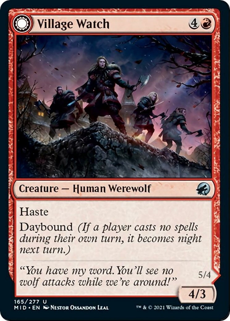 Image for Village Watch (165) [Innistrad: Midnight Hunt] - Magic: The Gathering