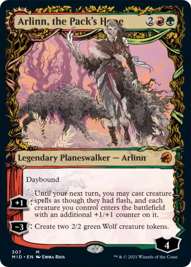 Image for Arlinn, the Pack's Hope (Showcase) (307) [Innistrad: Midnight Hunt] - Magic: The Gathering