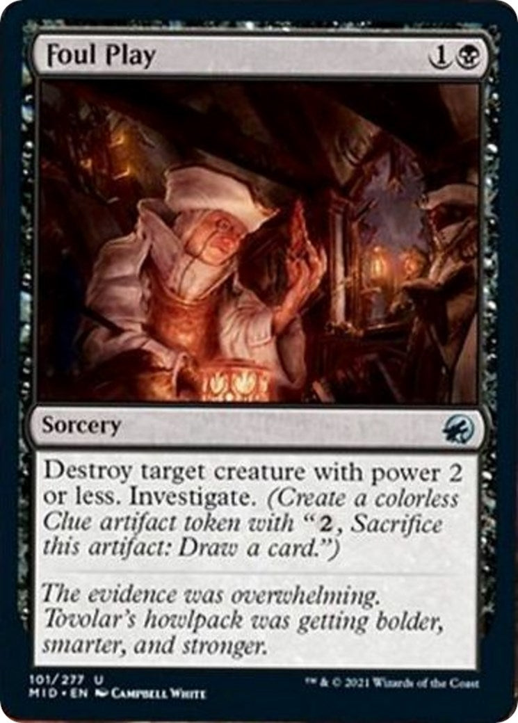 Image for Foul Play (101) [Innistrad: Midnight Hunt] - Magic: The Gathering