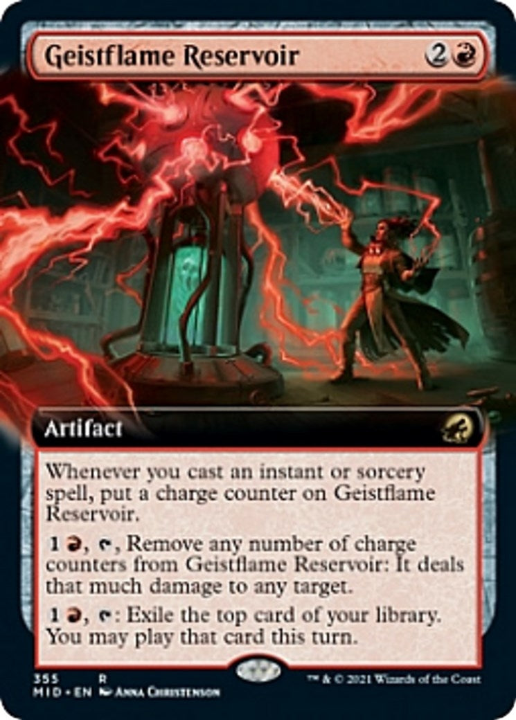 Image for Geistflame Reservoir (Extended Art) (355) [Innistrad: Midnight Hunt] - Magic: The Gathering