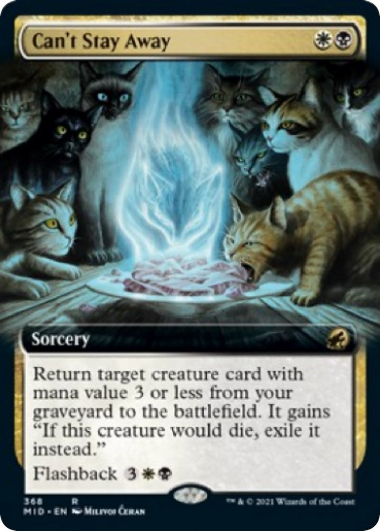Image for Can't Stay Away (Extended Art) (368) [Innistrad: Midnight Hunt] - Magic: The Gathering