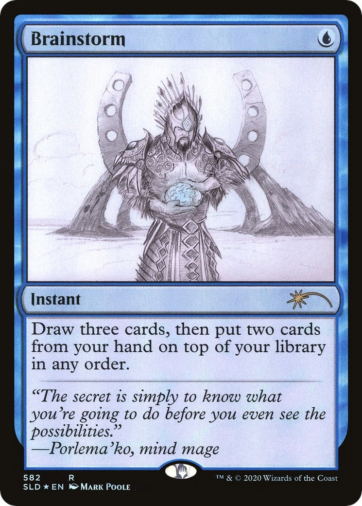 Image for Brainstorm (582) (Sketch Showcase) (582) [Secret Lair Drop Series] - Magic: The Gathering