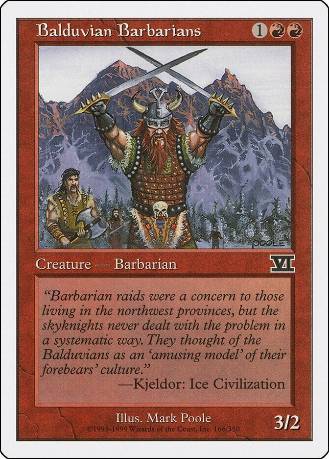 Image for Balduvian Barbarians (166) [Classic Sixth Edition] - Magic: The Gathering
