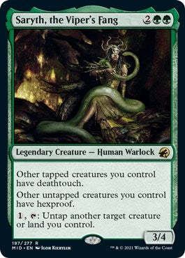Image for Saryth, the Viper's Fang (197) [Innistrad: Midnight Hunt] - Magic: The Gathering