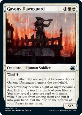 Image for Gavony Dawnguard (20) [Innistrad: Midnight Hunt] - Magic: The Gathering