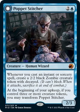 Image for Poppet Stitcher (71) [Innistrad: Midnight Hunt] - Magic: The Gathering