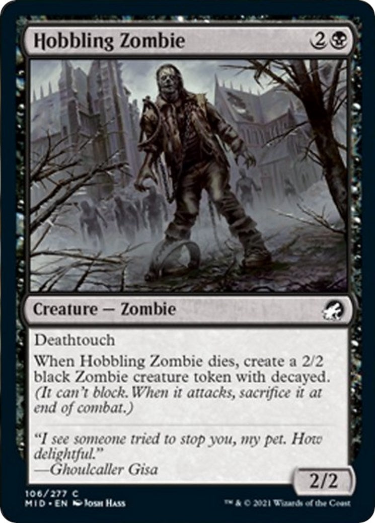 Image for Hobbling Zombie (106) [Innistrad: Midnight Hunt] - Magic: The Gathering
