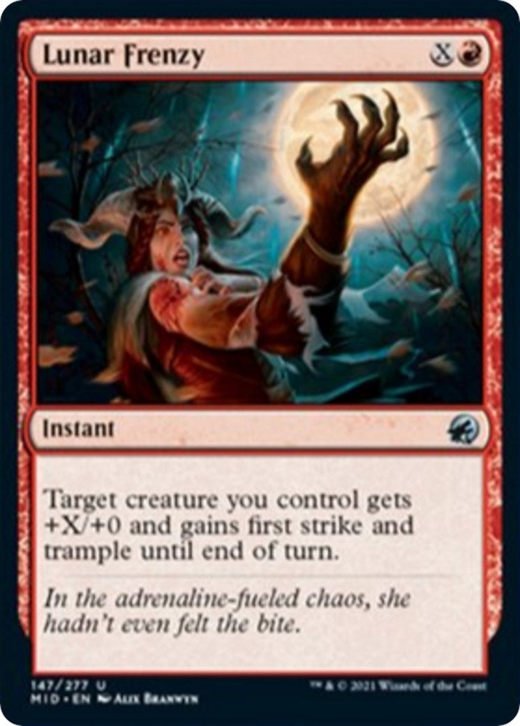 Image for Lunar Frenzy (147) [Innistrad: Midnight Hunt] - Magic: The Gathering