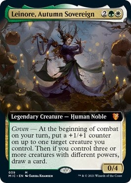 Image for Leinore, Autumn Sovereign (Extended Art) (39) [Innistrad: Midnight Hunt] - Magic: The Gathering