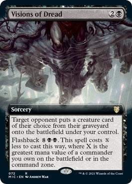 Image for Visions of Dread (Extended Art) (72) [Innistrad: Midnight Hunt] - Magic: The Gathering