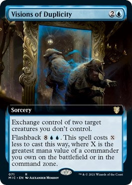 Image for Visions of Duplicity (Extended Art) (71) [Innistrad: Midnight Hunt] - Magic: The Gathering