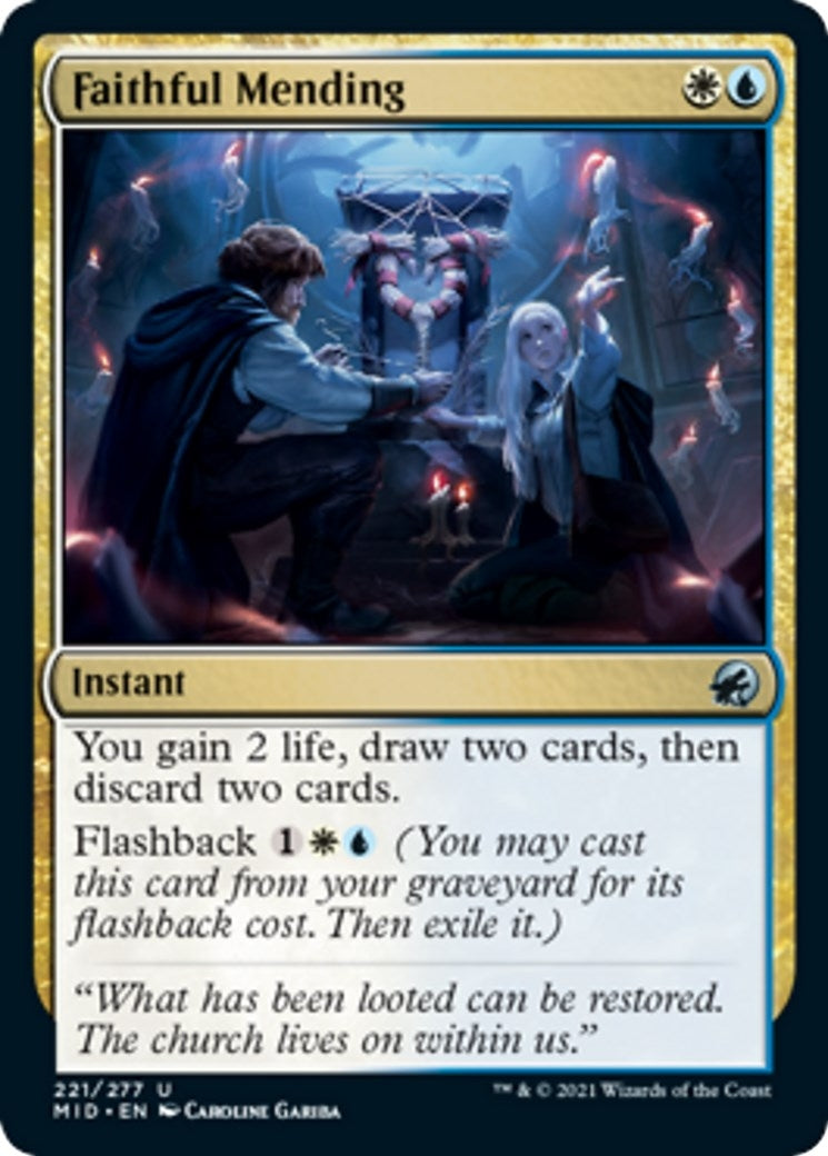 Image for Faithful Mending (221) [Innistrad: Midnight Hunt] - Magic: The Gathering