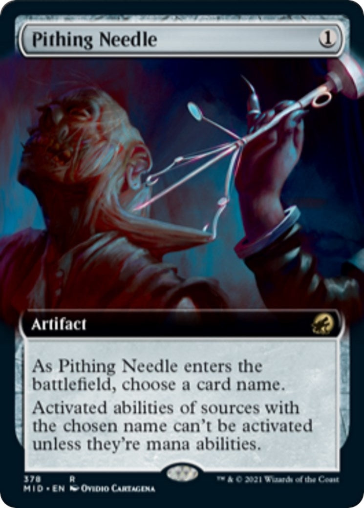 Image for Pithing Needle (Extended Art) (378) [Innistrad: Midnight Hunt] - Magic: The Gathering
