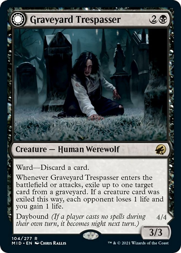 Image for Graveyard Trespasser (104) [Innistrad: Midnight Hunt] - Magic: The Gathering