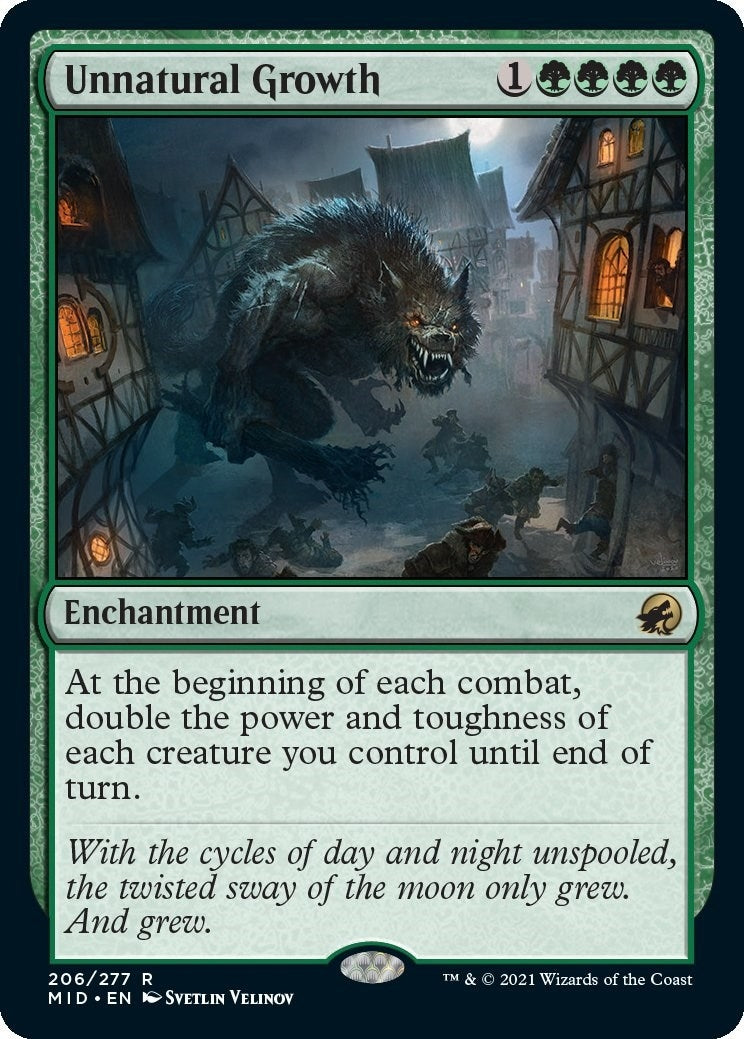 Image for Unnatural Growth (206) [Innistrad: Midnight Hunt] - Magic: The Gathering