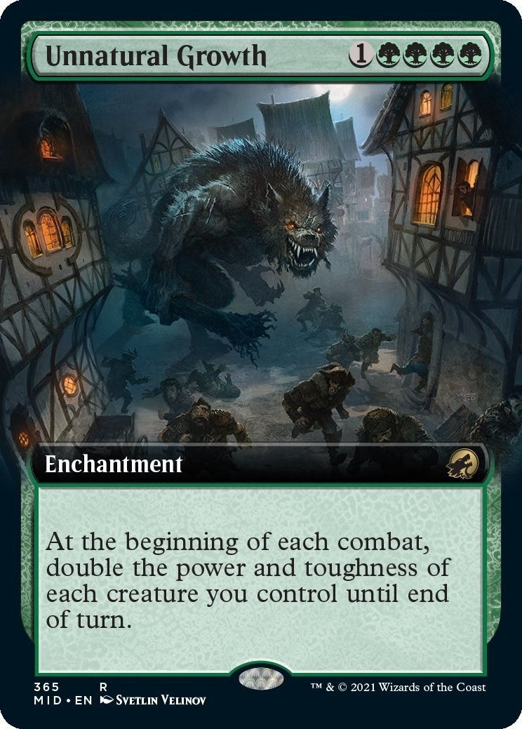 Image for Unnatural Growth (Extended Art) (365) [Innistrad: Midnight Hunt] - Magic: The Gathering