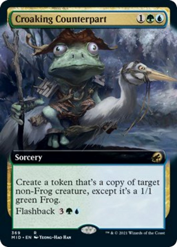 Image for Croaking Counterpart (Extended Art) (369) [Innistrad: Midnight Hunt] - Magic: The Gathering